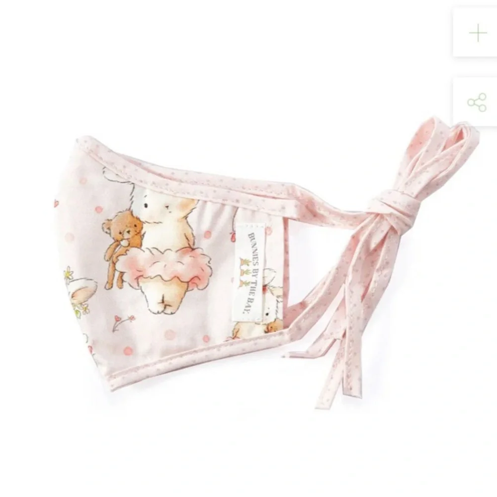 2 Bunnies By The Bay Kids Face Masks Harey & Blossom